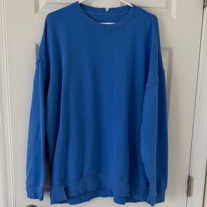 Blue Oversized Aerie Sweatshirt